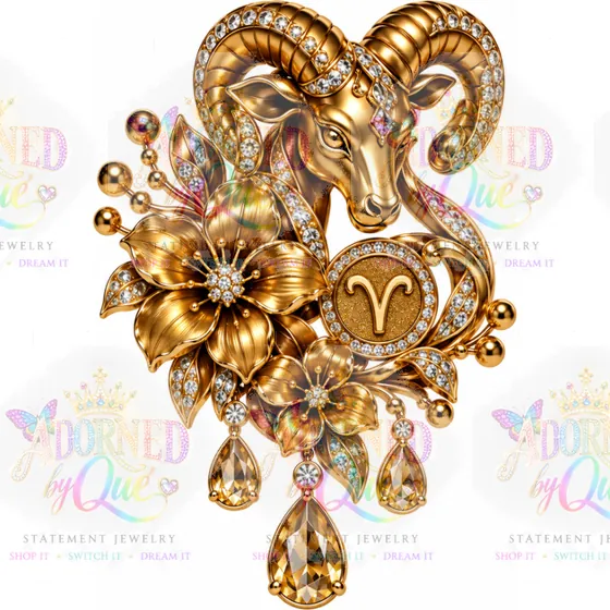 Astrology Aries earrings by Adorned by Que