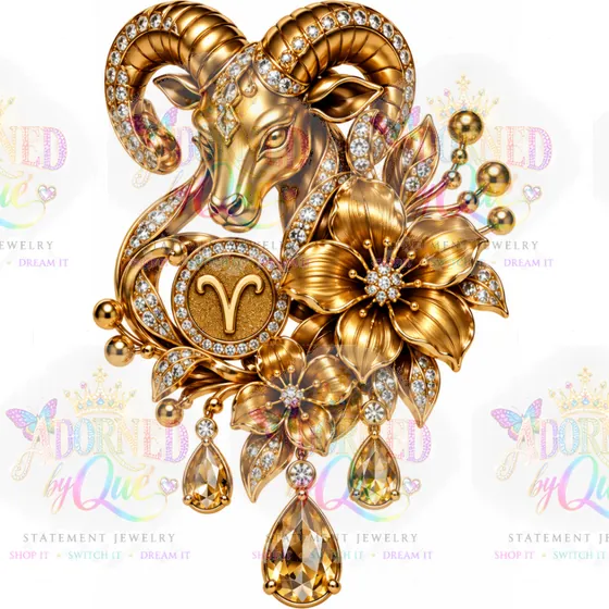 Astrology Aries earrings by Adorned by Que
