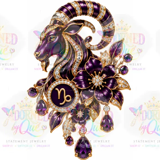 Astrology Capricorn earrings by Adorned by Que