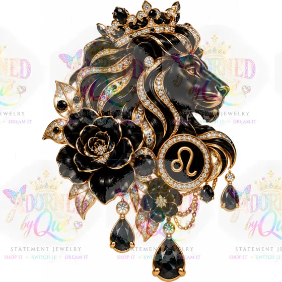 Astrology Leo earrings by Adorned by Que