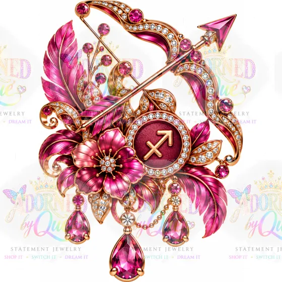 Astrology Sagittarius earrings by Adorned by Que
