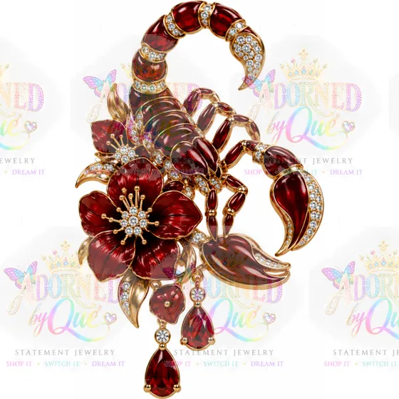 Astrology Scorpio earrings by Adorned by Que