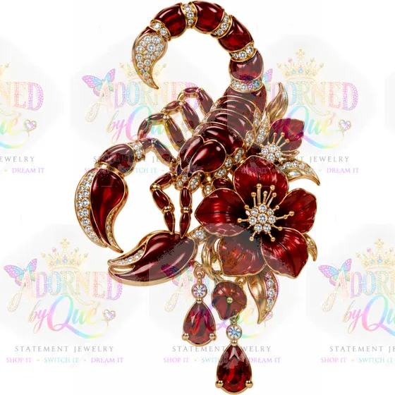 Astrology Scorpio earrings by Adorned by Que