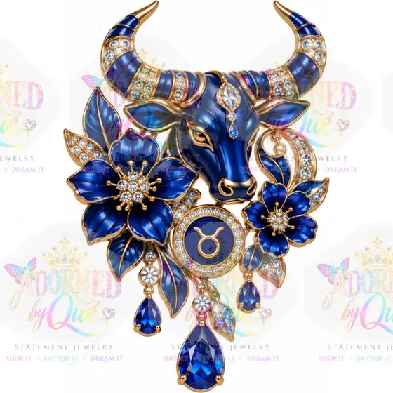 Astrology Taurus earrings by Adorned by Que