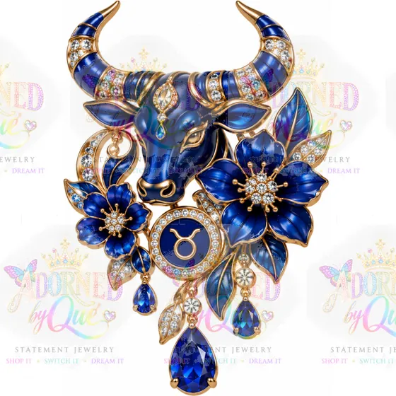 Astrology Taurus earrings by Adorned by Que