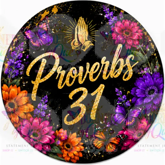 Proverbs 31 earrings by Adorned by Que