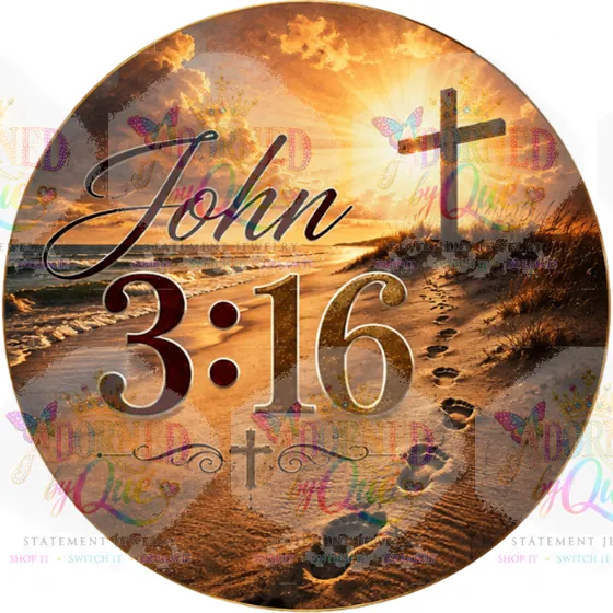John 3:16 earrings by Adorned by Que