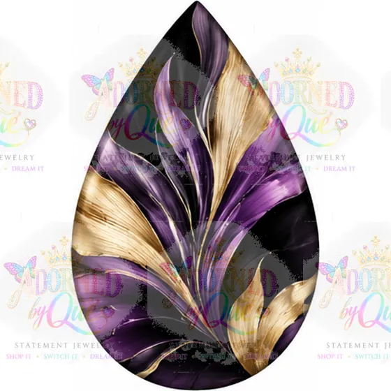 Teardrop4 earrings by Adorned by Que