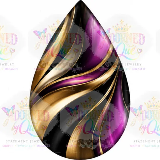 Teardrop6 earrings by Adorned by Que